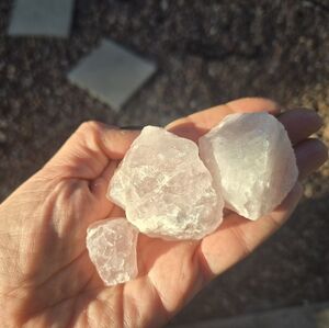 Natural Rose Quartz Crystal Set